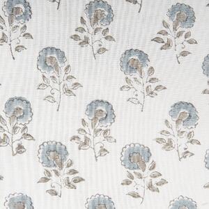 2 poduszki dekoracyjne bawełna 45 x 45 cm z frędzlami biało-niebieskie Cornus Beliani