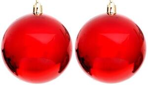 Bombka CHRISTMAS DECORATION 6 cm Czerwony (12 sztuk)