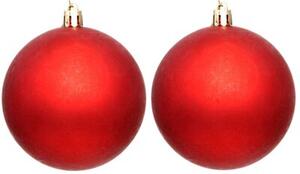 Bombka CHRISTMAS DECORATION 6 cm Czerwony (12 sztuk)