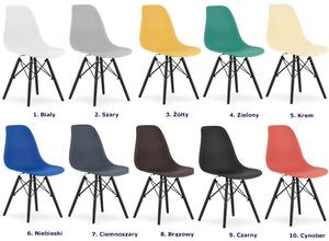 Białe krzesło w stylu skandynawskim - Naxin 3X