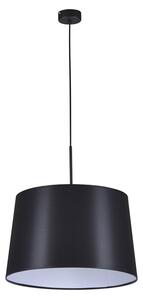 Czarna lampa wisząca z klasycznym abażurem - S911-Brila