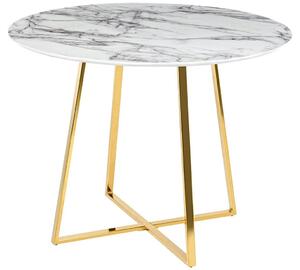Stół w stylu glamour Carat 100 na złotych płozach