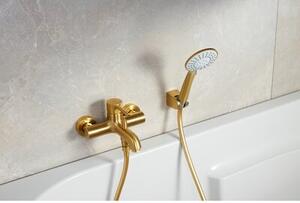 Bateria wannowa natynkowa KFA ARMATURA Moza 5034-010-31 Złoto szczotkowane