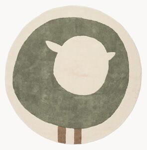 Ręcznie tuftowany dywan dziecięcy Sheep Khaki