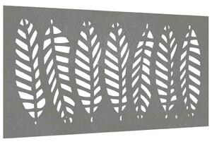 Ogrodowa dekoracja ścienna, 105x55 cm, stal kortenowska, liście