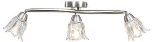 Lampa sufitowa ze szklanymi kloszami na 3 żarówki E14, tulipany