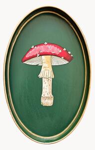Ręcznie malowana taca dekoracyjna Mushroom