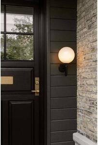 Nuura Aps lampa zewnętrzna Miira, Ø 20 cm, czarny/opalowy możliwość ściemniania, czarny, metal, skandynawski