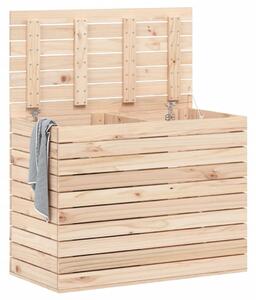 Kosz na pranie, 88,5x44x66 cm, lite drewno sosnowe