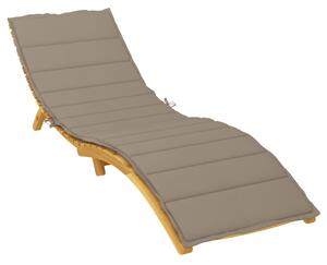 Poduszka na leżak, taupe, 200x70x3 cm, tkanina Oxford
