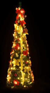 Sztuczna choinka typu pop-up, 100 LED, zielona, 150 cm