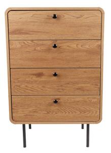 Wysoka komoda z 4 szufladami Siena 4401, dziki dąb, 60 cm (2751) - OUTLET
