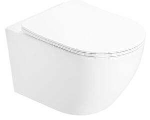 Mexen Lena miska wc Rimless z deską wolnoopadającą slim, duroplast, biała połysk - 3022L4000