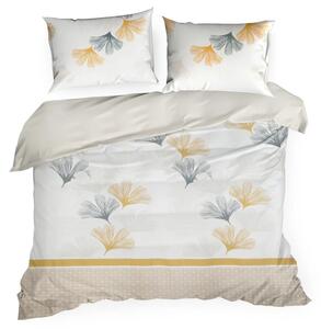 Pościel EUROFIRANY Design 91 Lea 07 220 x 200 cm Biało-żółty