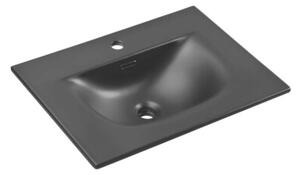 Szafka pod umywalkę LUXOR BLACK 82-60-2S 60cm dąb olejowany/czarna
