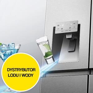 Lodówka HISENSE RF815N4SESE Side by Side No Frost 178.5cm Inox