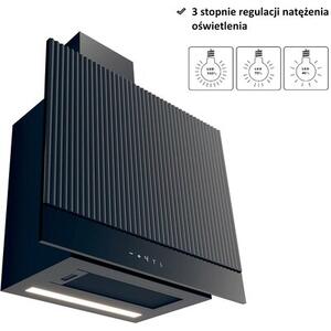 Okap VDB ILS 60 C2H Czarny 690m3/h 62dB klasa A