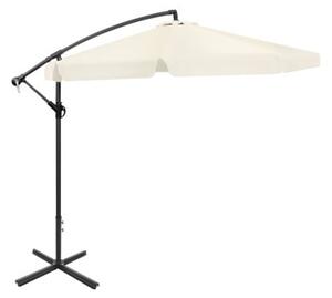Składany parasol ogrodowy 350 cm XXL 8-ramienny BAUERKRAFT kolor beżowy