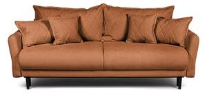 Brązowa rozkładana sofa 215 cm Bjork – Bonami Selection