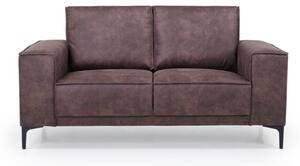 Brązowa sofa z imitacji skóry 164 cm Copenhagen – Scandic