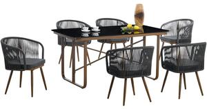 Zestaw mebli ogrodowych PATIO Bernadette 47554 Brązowo-szary
