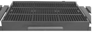 Grill ogrodowy węglowy LUND XXL 99917 Zamykany, żeliwny ruszt, półki boczne, termometr, kółka