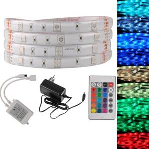 Zestaw Taśma LED 18W 5m IP65 RGB kontroler, pilot, zasilacz 314444 Polux