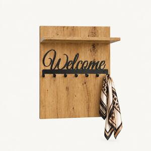 Wieszak ścienny 60 cm na ubrania, do przedpokoju | ArtD Home
