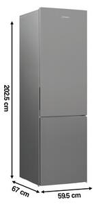 Lodówka INDESIT INKS1401S4E 202.5cm Srebrna