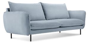 Jasnoniebieska aksamitna sofa 160 cm Vienna – Cosmopolitan Design