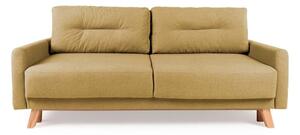 Żółta sofa rozkładana Bonami Selection Pop