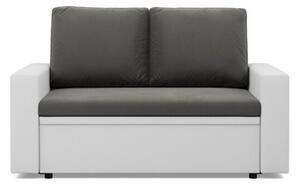 RozkÅadana sofa, CAPERO, ekoskÃ³ra, 148x87x90 cm, biaÅy, szary | TYLETEGOTU