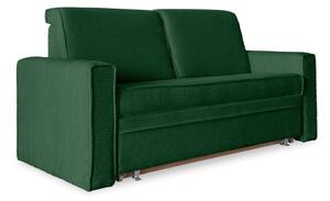 Ciemnozielona rozkładana sofa 168 cm Lucky Lucy – Miuform