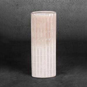 Wazon EUROFIRANY Edna 07 12 x 6 x 31 cm Kremowy