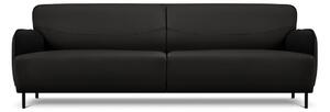 Czarna skórzana sofa Windsor & Co Sofas Neso, 235x90 cm