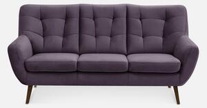 Sofa fioletowa SCANDI 187 cm