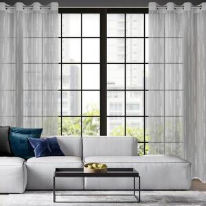 Firana gotowa EUROFIRANY Aleni 140 x 250 cm Srebrny
