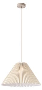 Lampa Wisząca NOLA, Percy, ściemnialny, beżowy, salon, tkanina | tekstylia, nowoczesny