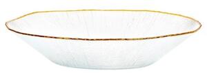 Miska sałatkowa szklana złota 29,5 cm, 1,6 l