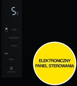 Lodówka ELECTROLUX ELT9VE52M0 Side by Side No frost 190cm Czarna