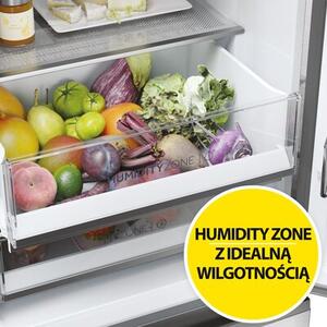 Lodówka HAIER HTW5618DNMG 3D No Frost 185cm Srebrny