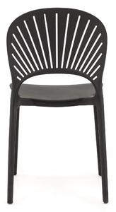 MebleMWM Zestaw ogrodowy Stół RODOS RT02 + 8 krzeseł P-291 | Czarny