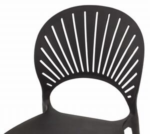 MebleMWM Krzesło ogrodowe P-291 czarne