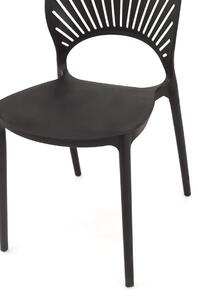 MebleMWM Zestaw ogrodowy Stół RODOS RT02 + 8 krzeseł P-291 | Czarny