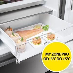 Lodówka HAIER HTW5618DNMG 3D No Frost 185cm Srebrny