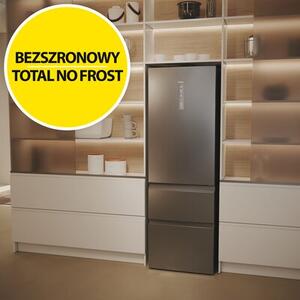 Lodówka HAIER HTW5618DNMG 3D No Frost 185cm Srebrny