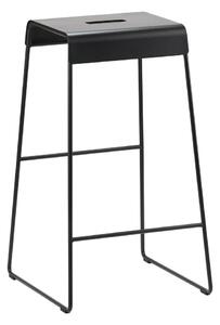 Czarny metalowy stołek A-Stool – Zone