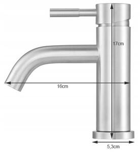 Bateria umywalkowa FALA Steely 1 75801 Inox