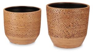Ceramiczne doniczki DOTS&LINES, 2 sztuki: Ø 20 cm i Ø 25 cm