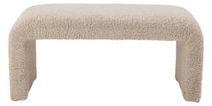 Kremowa ławka z materiału bouclé Bobbie – Bloomingville